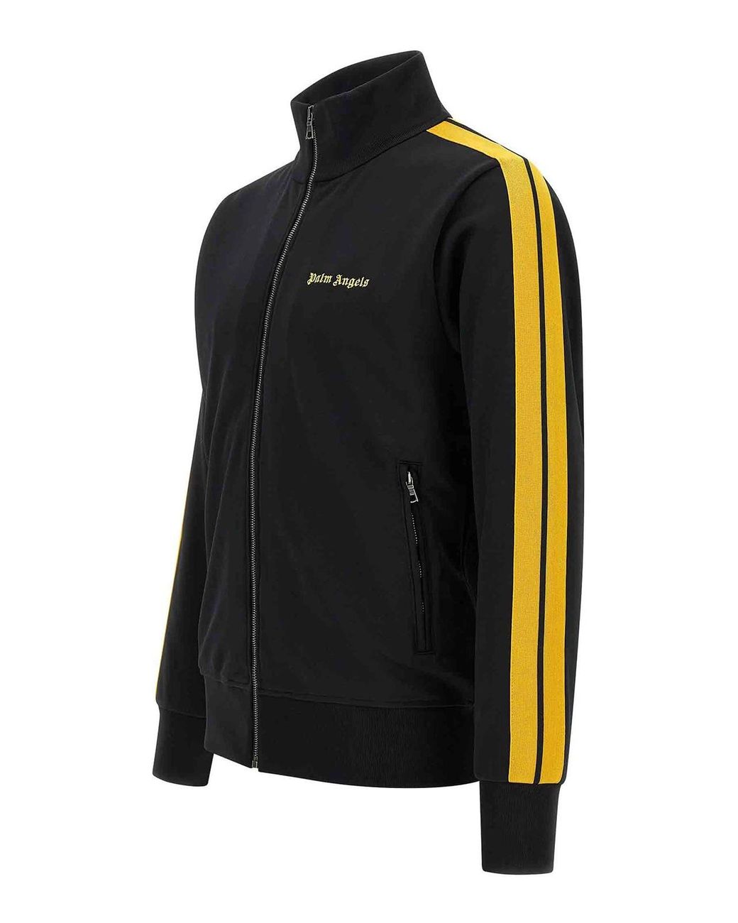 Palm Angels Black Track Sweatshirt for men