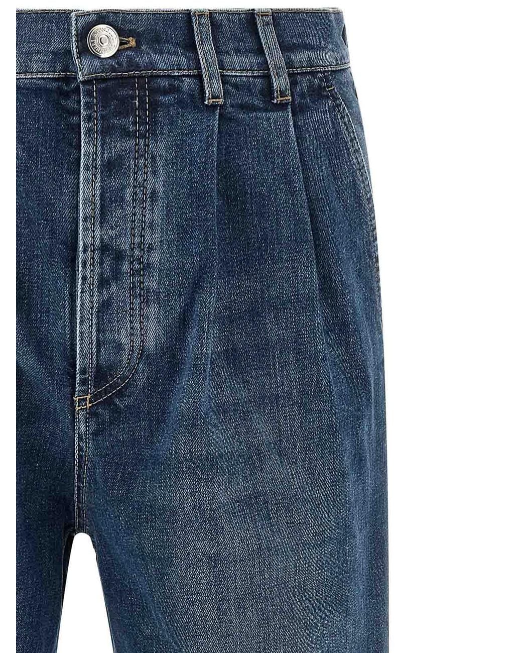 Brunello Cucinelli Blue Comfort Cotton Jeans for men