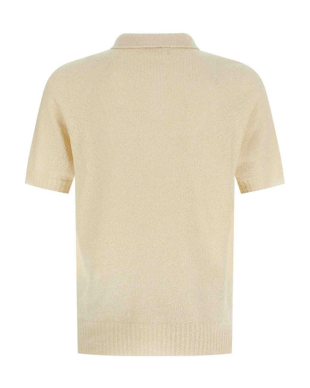 Ma'ry'ya Natural Spongy Effect Polo Shirt for men