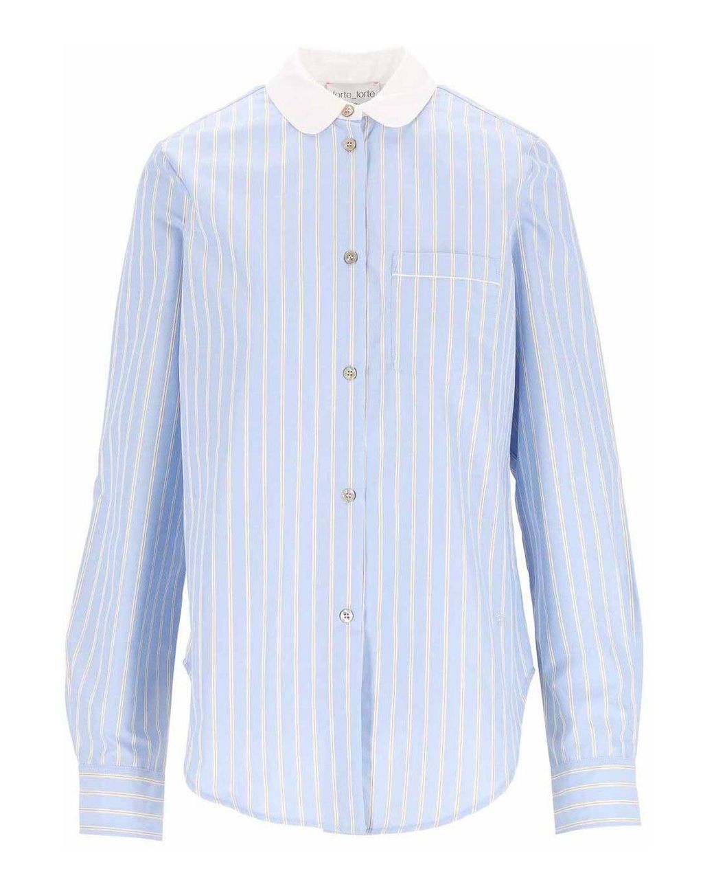 Forte_forte Blue Shirt With French Collar