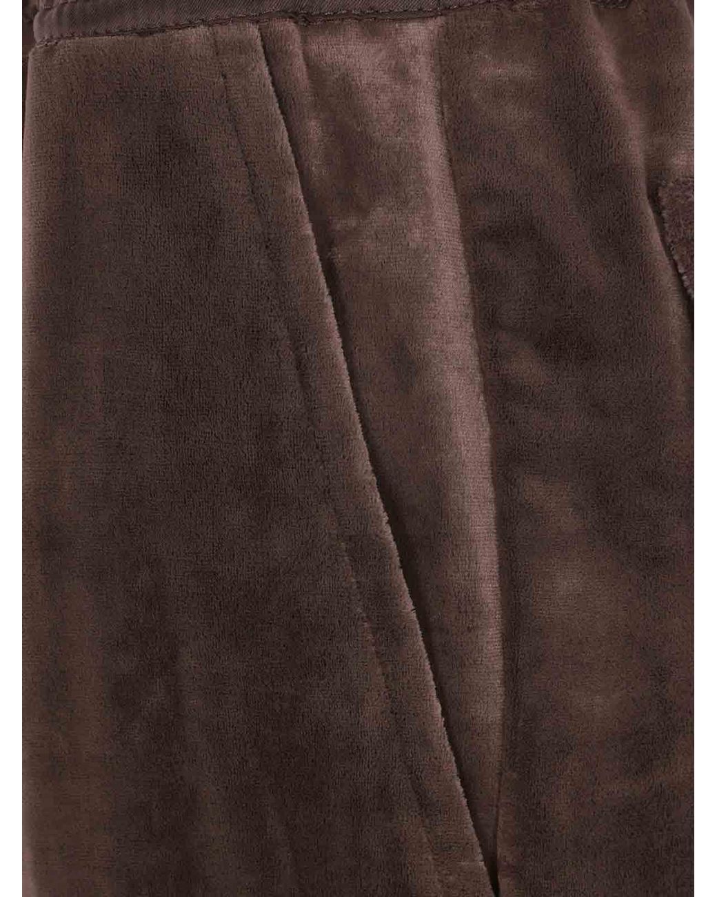 Rick Owens Brown Dietrich Drawstring Pants for men