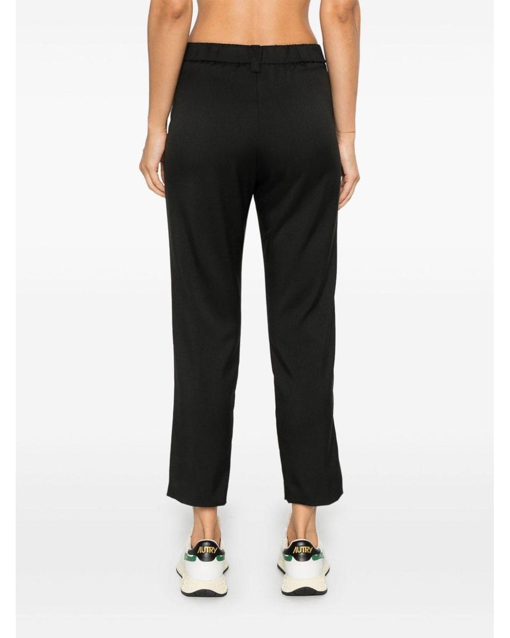 Herno Black Flannel Feeling Trousers