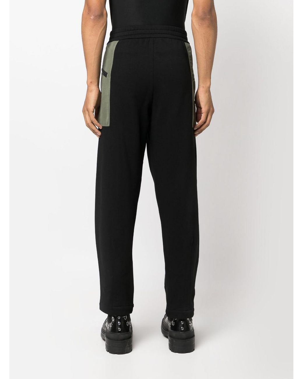 McQueen Black Track Pants for men