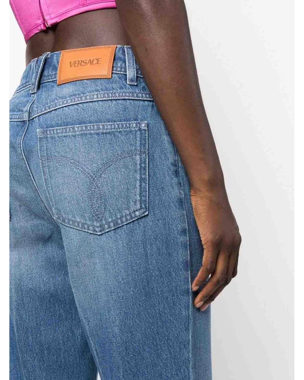 Jeans Boot-Cut Versace de color Blue
