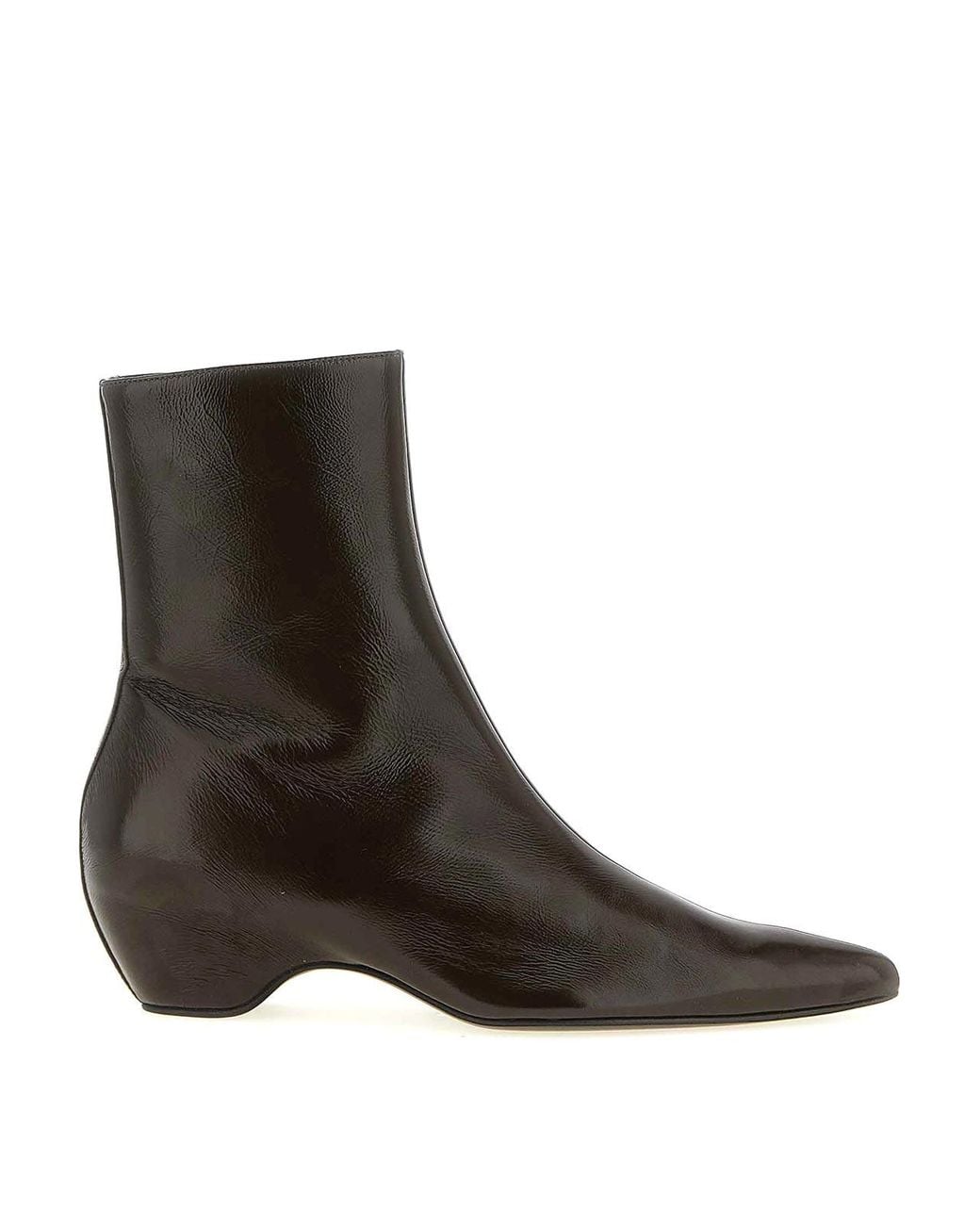 Khaite Brown Ankle Boots