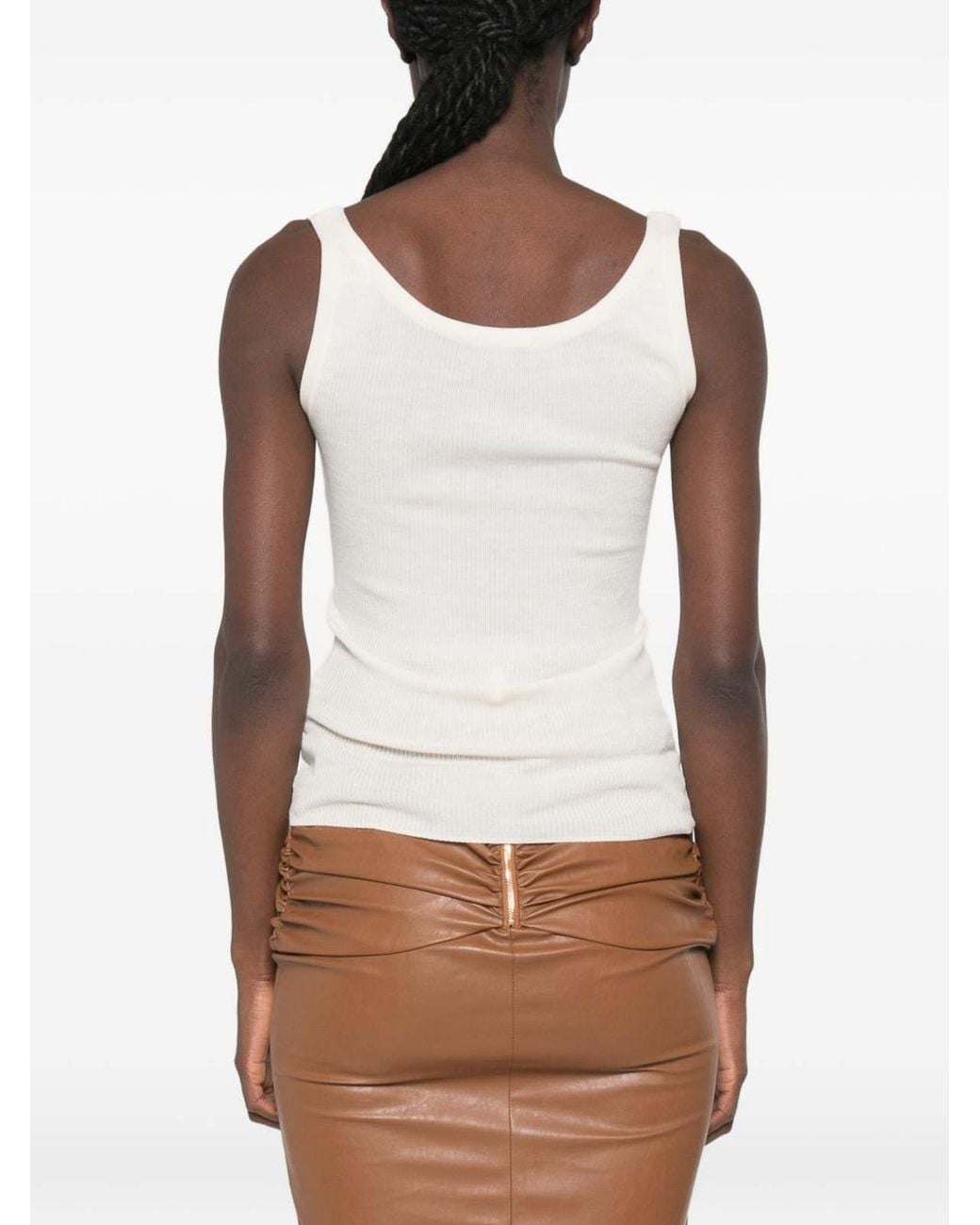 Elisabetta Franchi White Wool Top