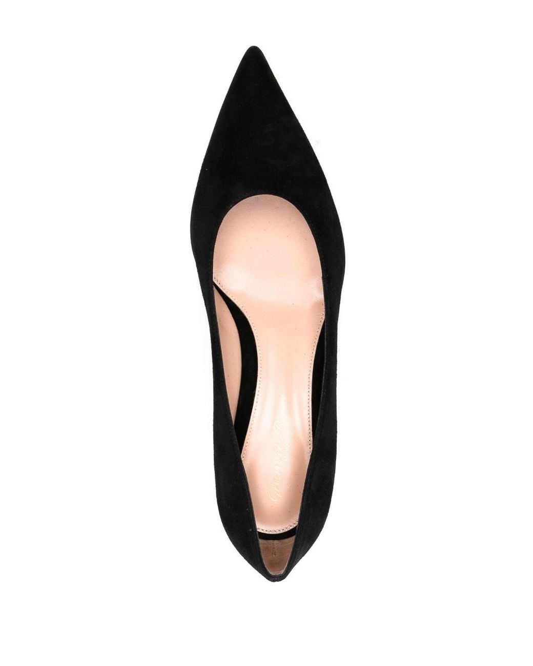 Gianvito Rossi Black Piper Suede Leather Pumps