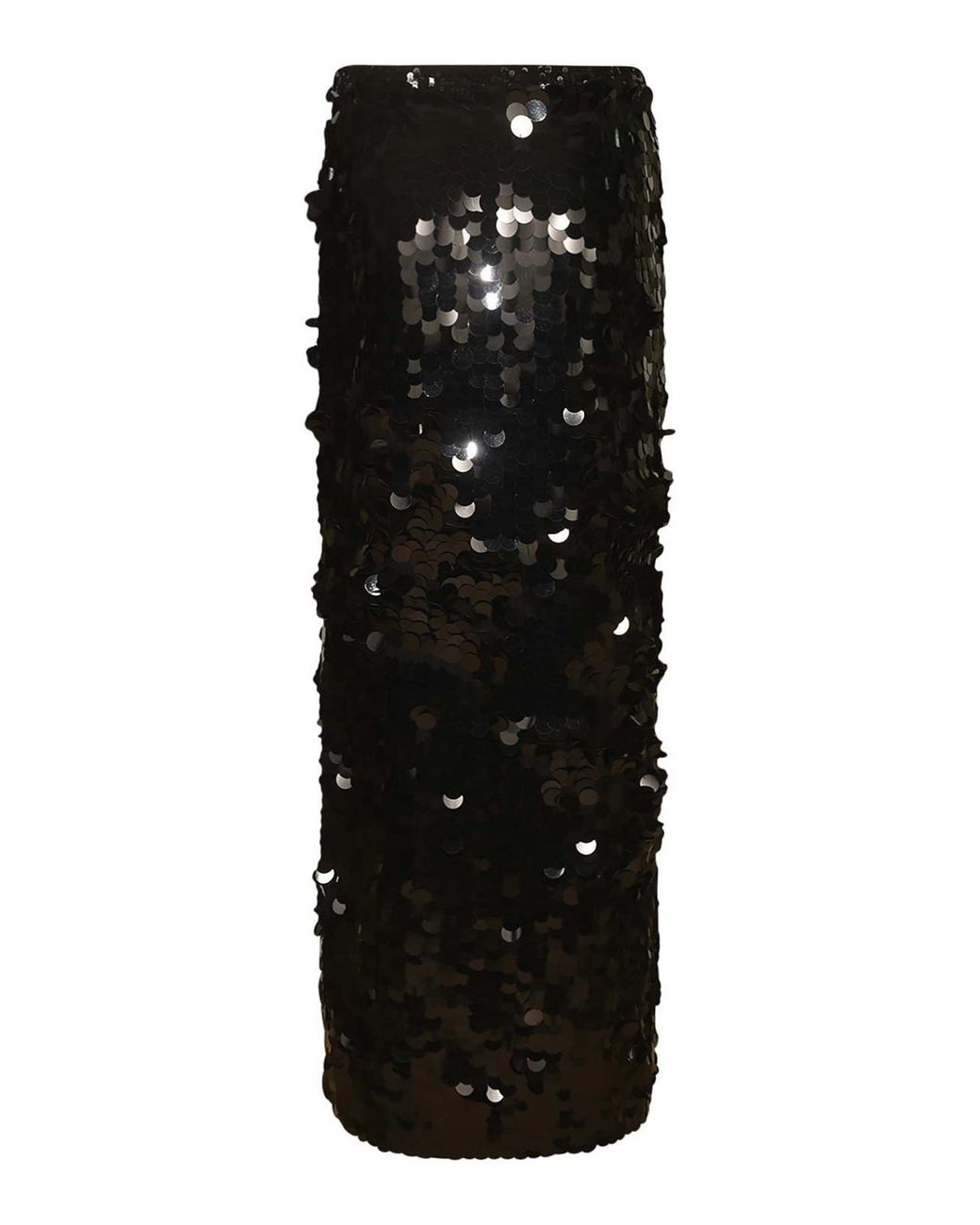P.A.R.O.S.H. Black Sequin Embellished Long Skirt