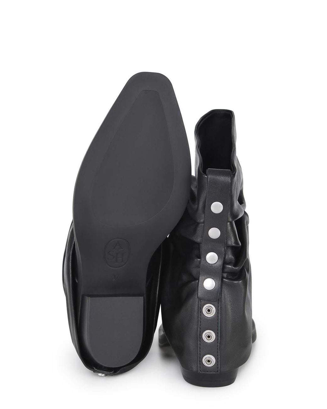 Ash Black Boots Made Of Leather