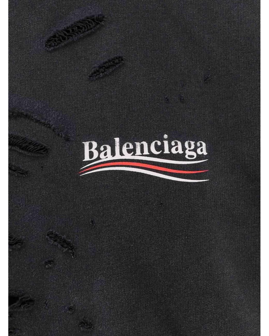 Balenciaga Black U-Boot-Pullover