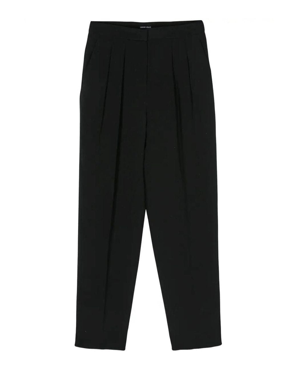 Giorgio Armani Black Silk Pants