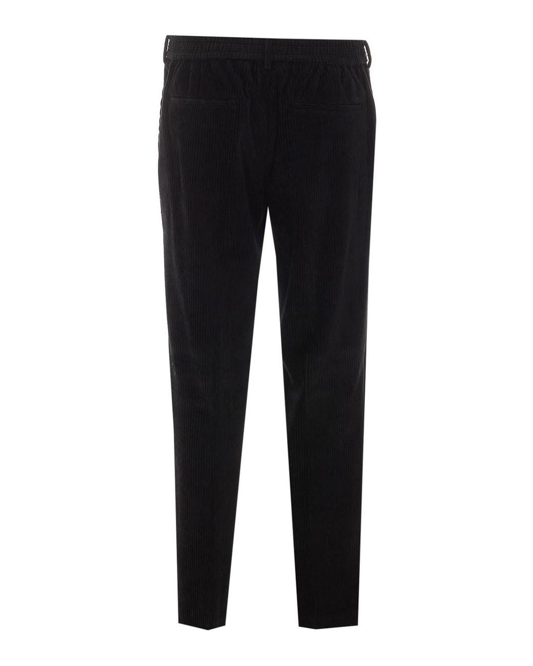 Circolo 1901 Black Velvet Pants for men