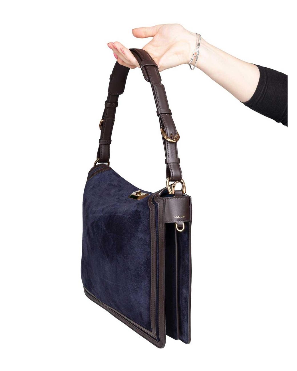 Lanvin Blue Compagnon Shoulder Bag