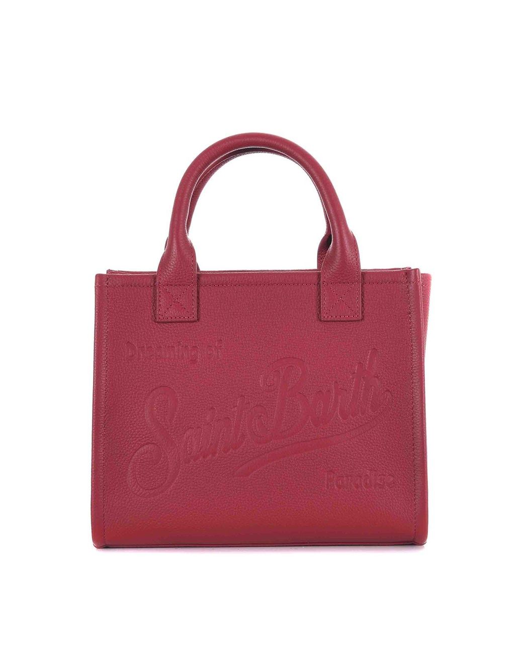 Mc2 Saint Barth Hammered Leather Shopping Bag