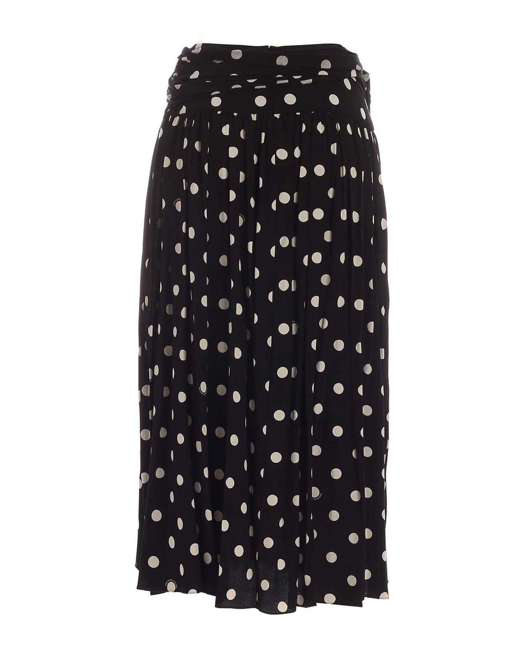 Marc Jacobs Black Skirt With Polka Dots