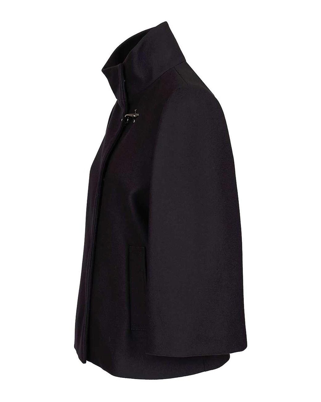Fay Blue Wool Cape