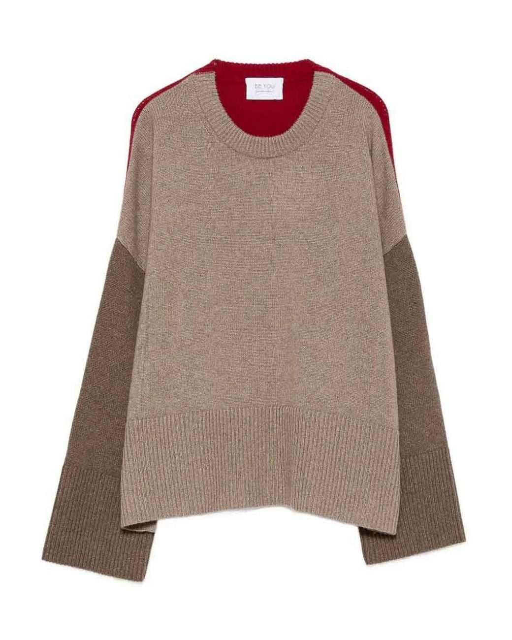 Be You Brown Sweater Two Tone