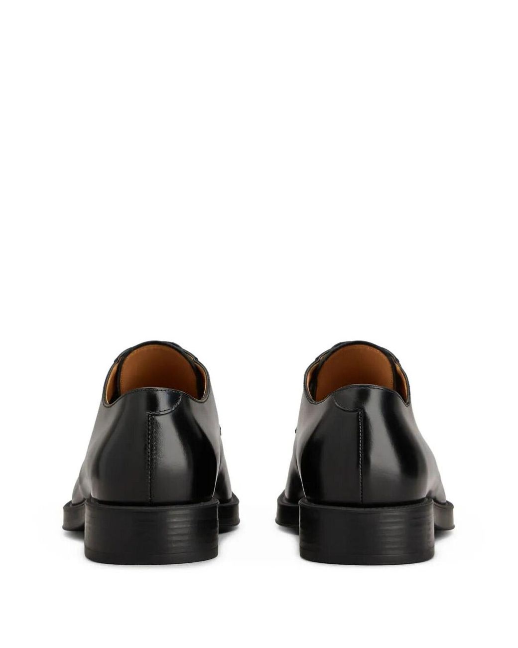 Tod's Black Almond Toe Leather Derby for men