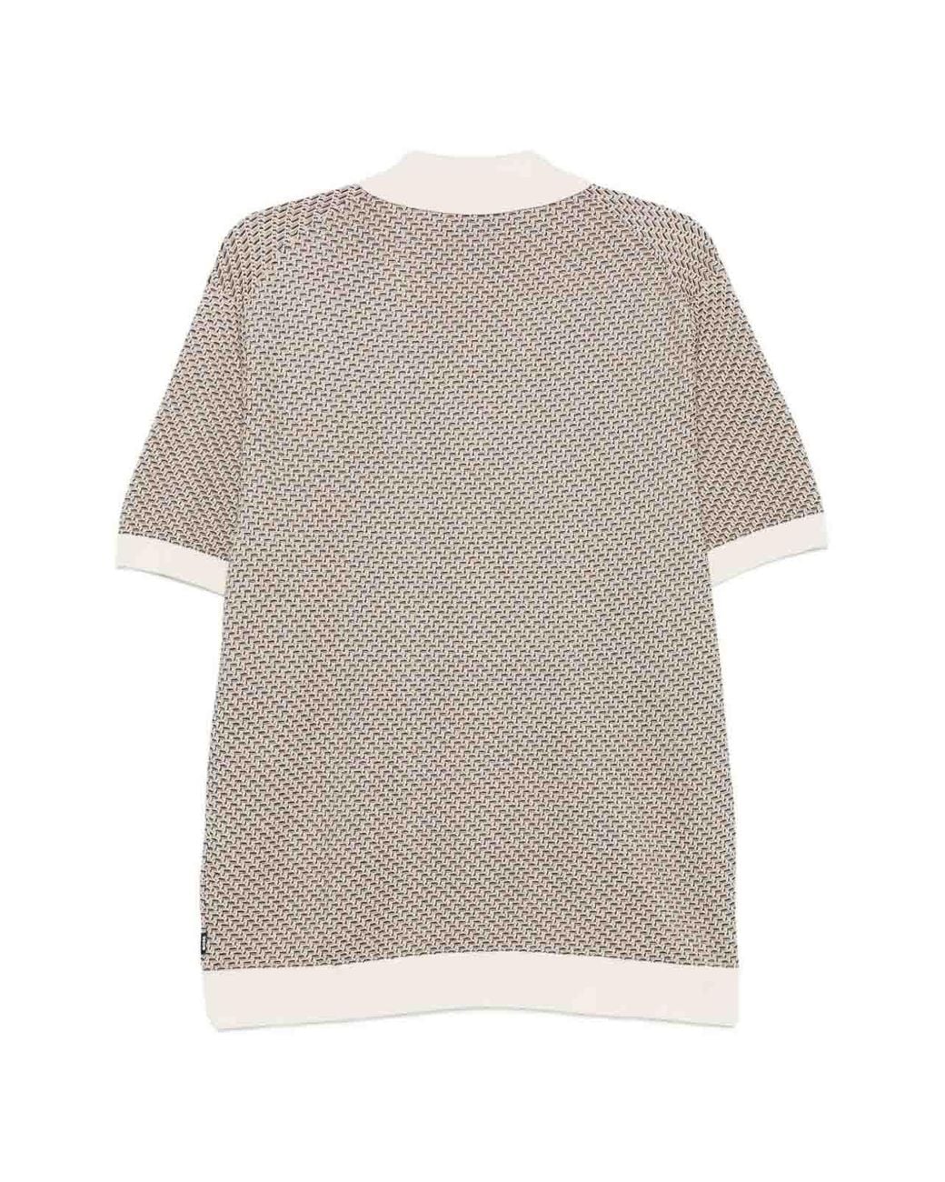 Boss White Short-Sleeve Polo for men