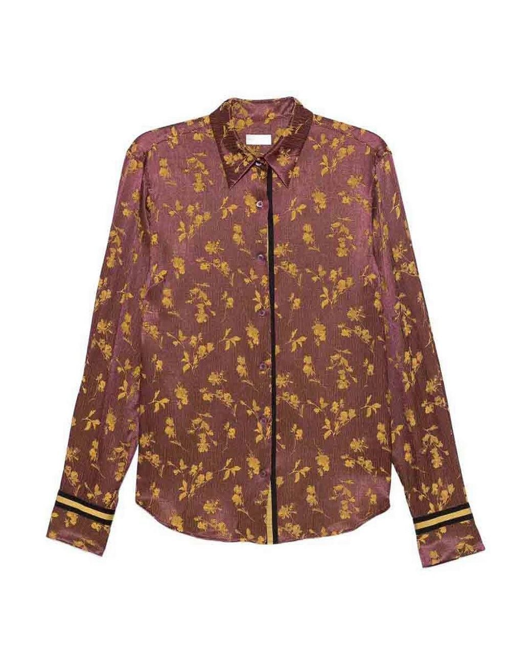 Dries Van Noten Brown Chloris Tape Shirt