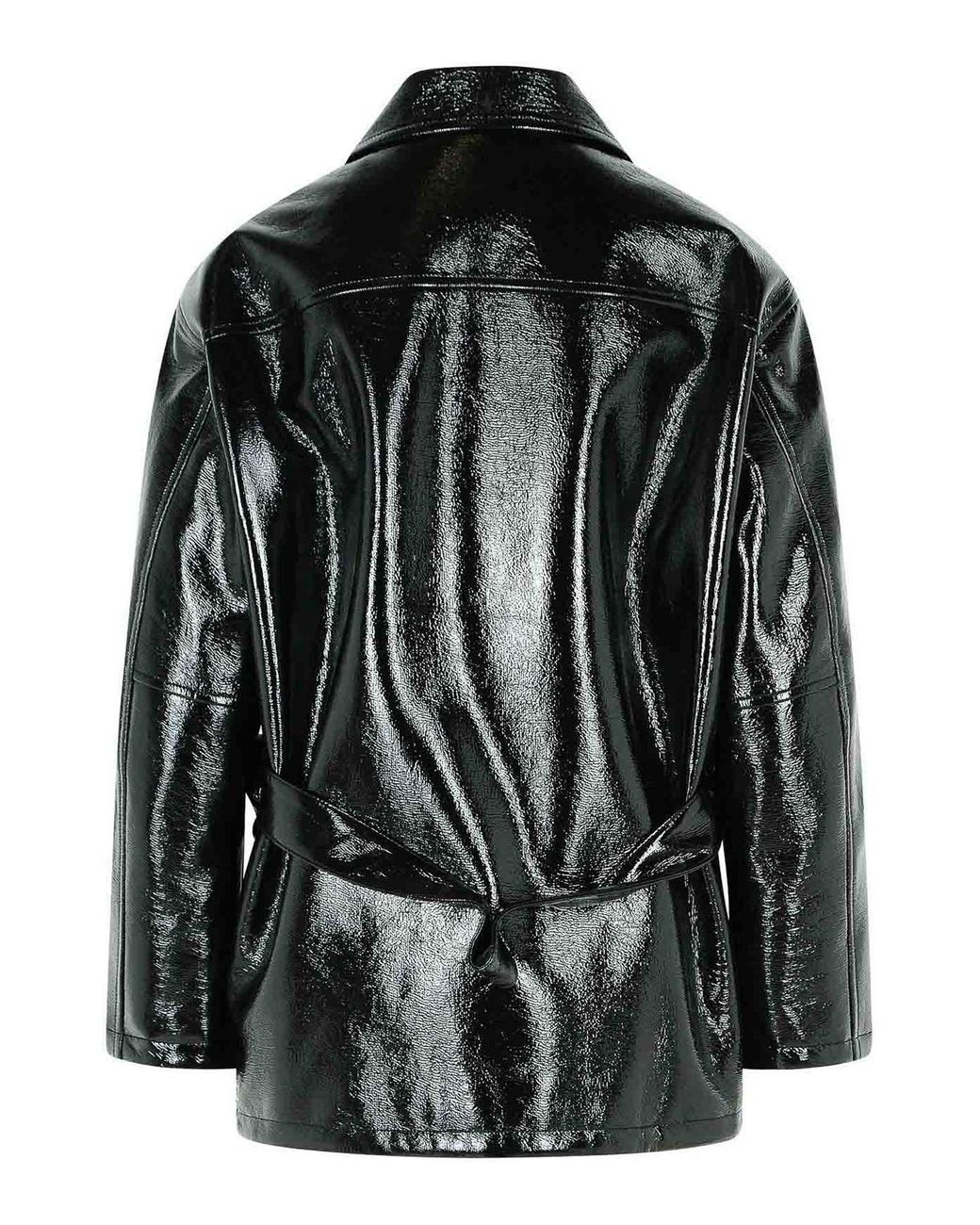 Courreges Black Vinyl' Cotton Blend Jacket