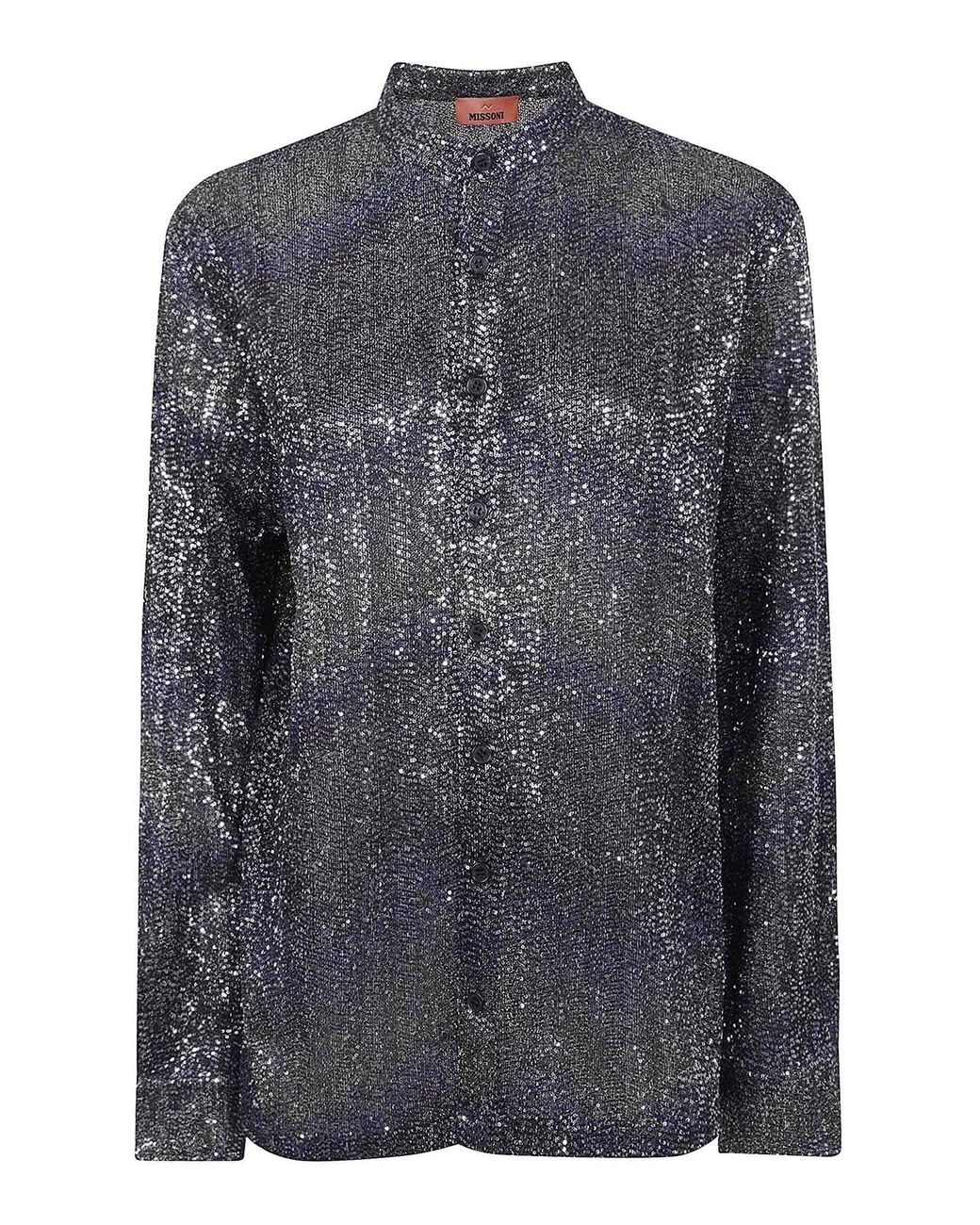 Missoni Gray Caperdoni Long Sleeve Shirt