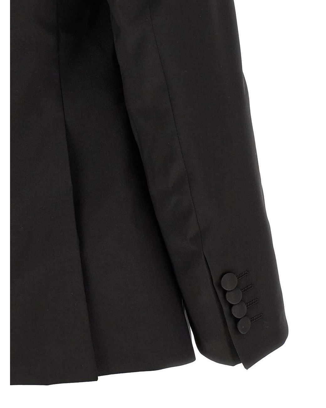 Pal Zileri Black Wool And Satin Dress for men