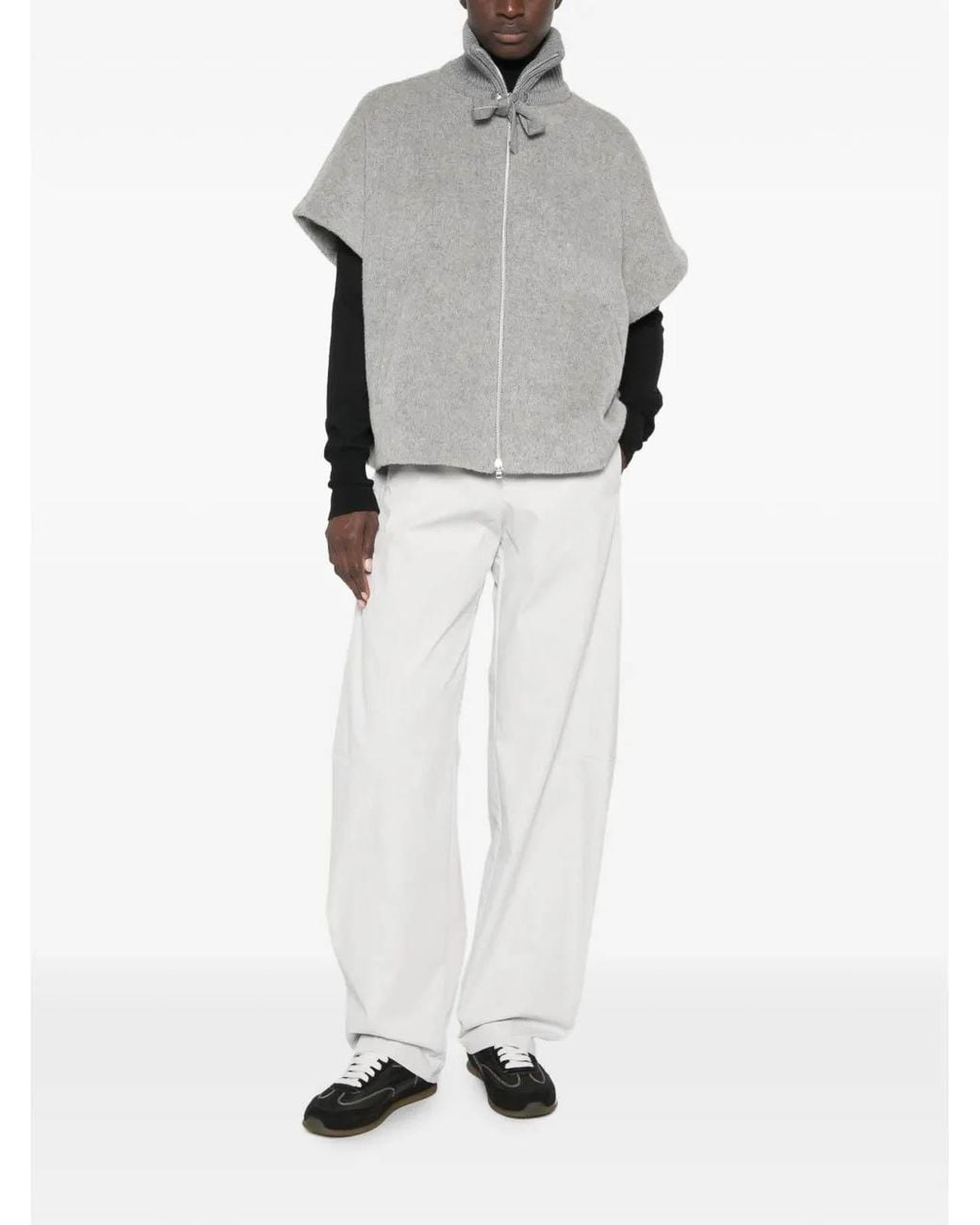 Herno White Baloon Resort Trousers