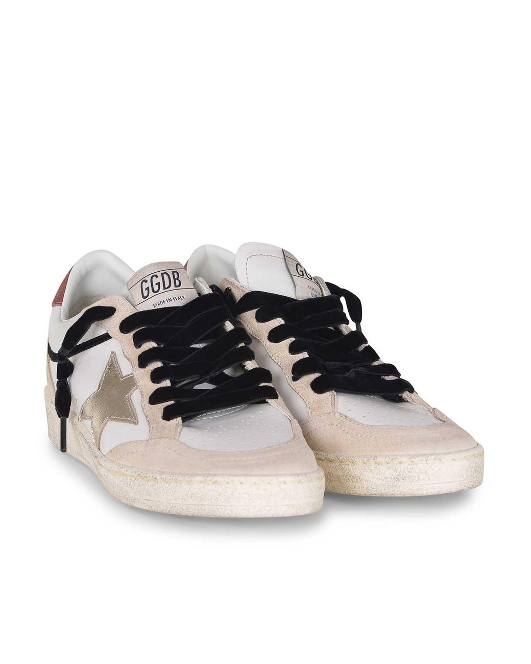 Golden Goose Deluxe Brand White Sneakers Made Of Leather