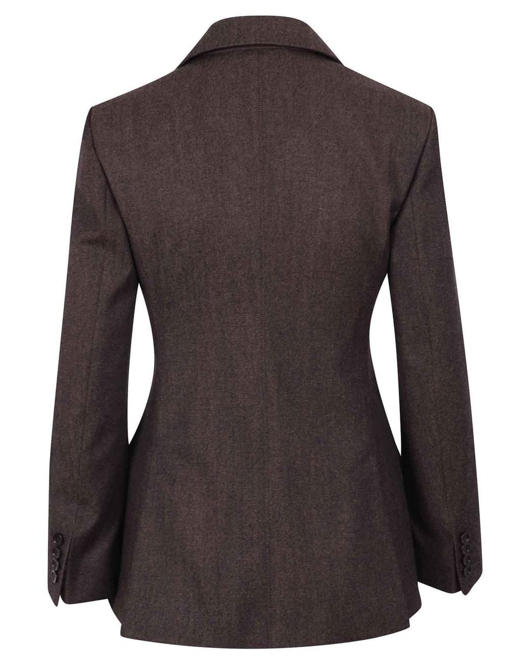 Max Mara Purple Denim Effect Wool Button-Up Jacket