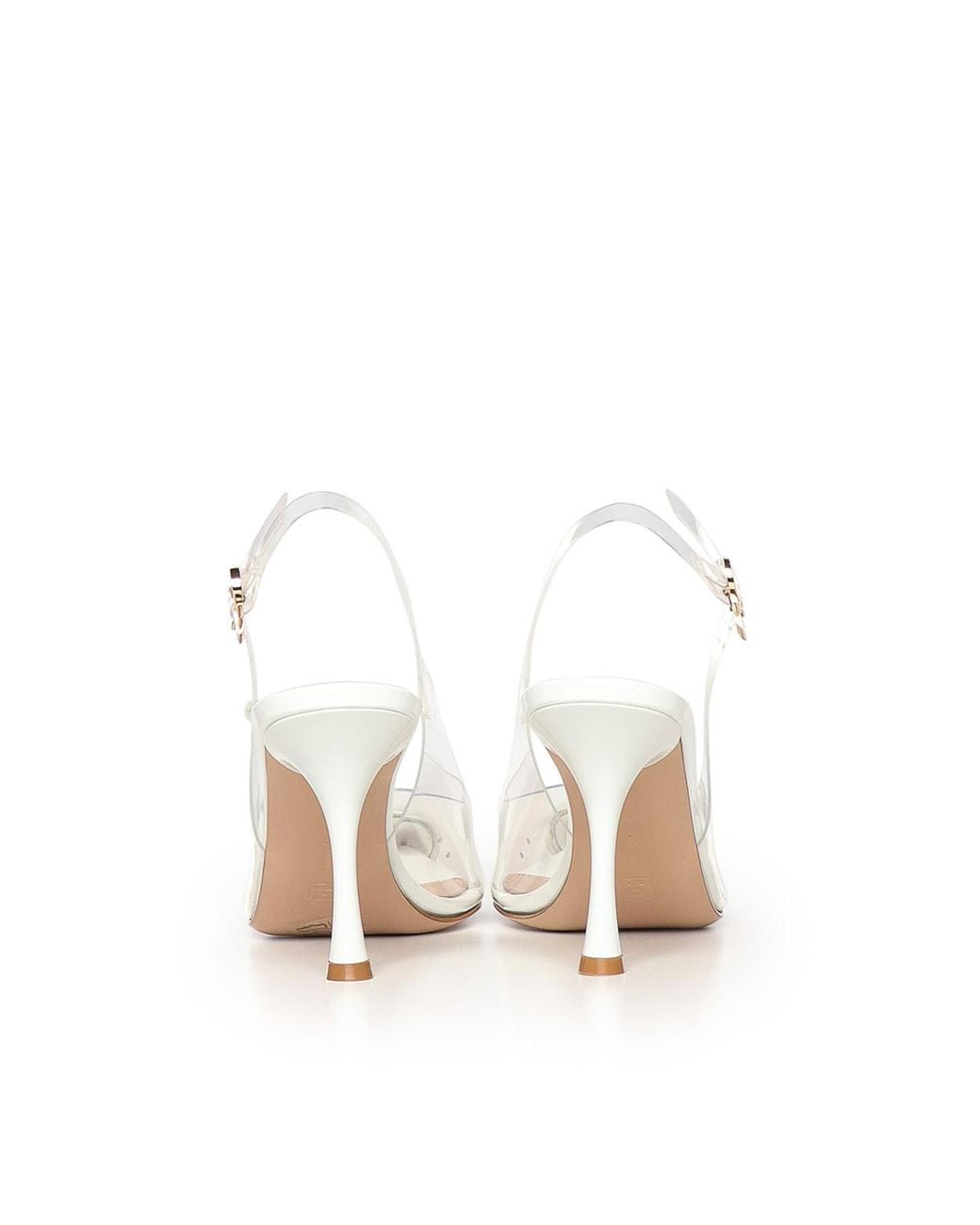 Gianvito Rossi White Diana Slingback