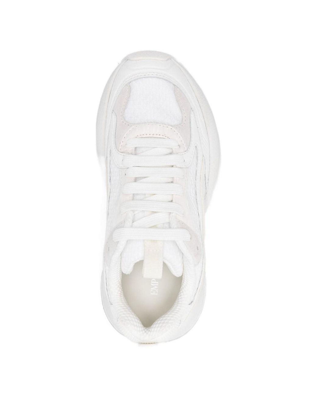 Emporio Armani White Mesh Sneakers