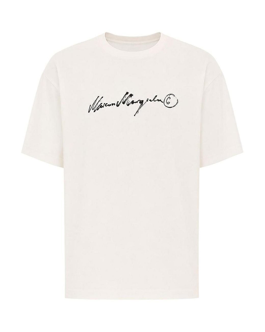 MM6 by Maison Margiela White Overdyed T-Shirt for men