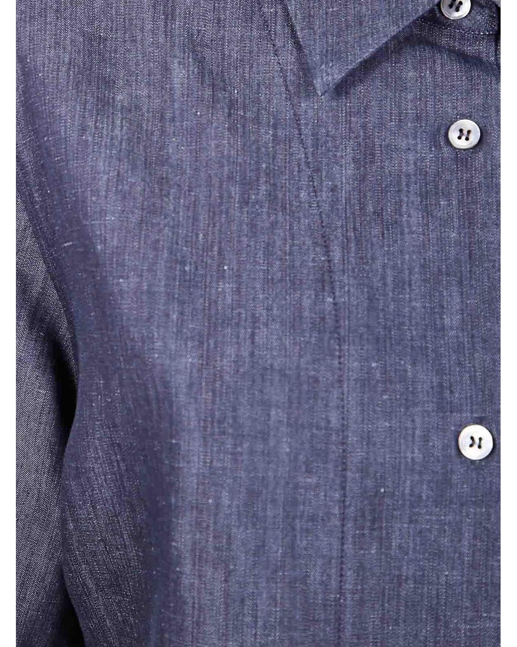 Studio Nicholson Blue Slim Fit Shirt