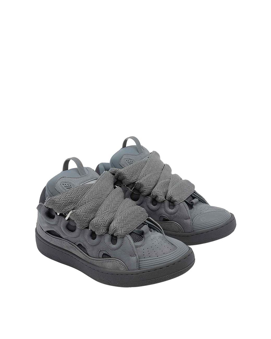 Lanvin Gray Curb Sneakers for men