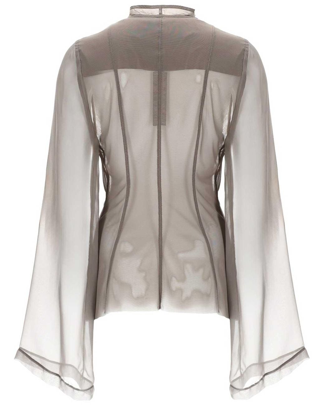 Rick Owens Gray Season Single-Breasted Jacket