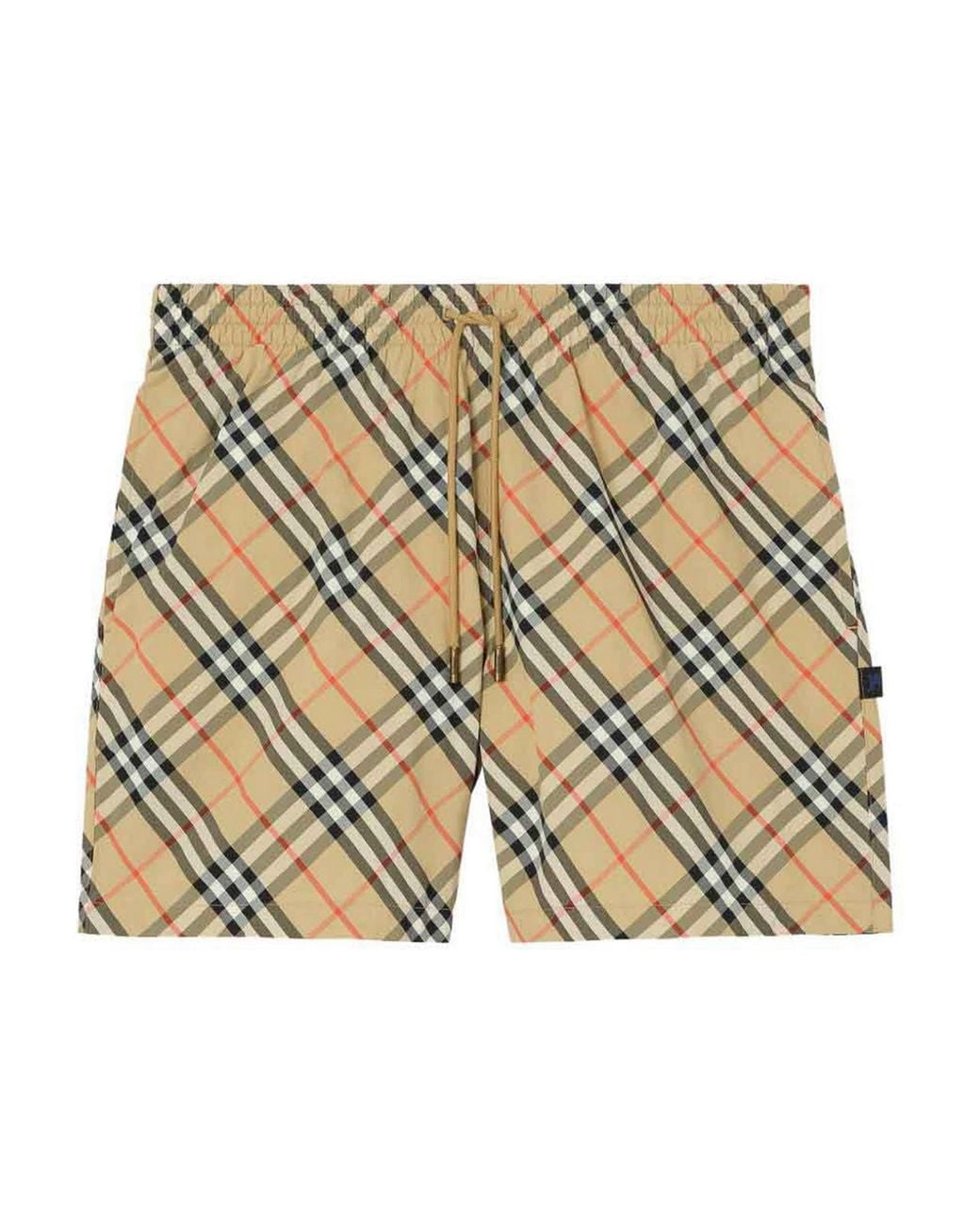 Burberry Metallic Check Nylon Swim Shorts for men