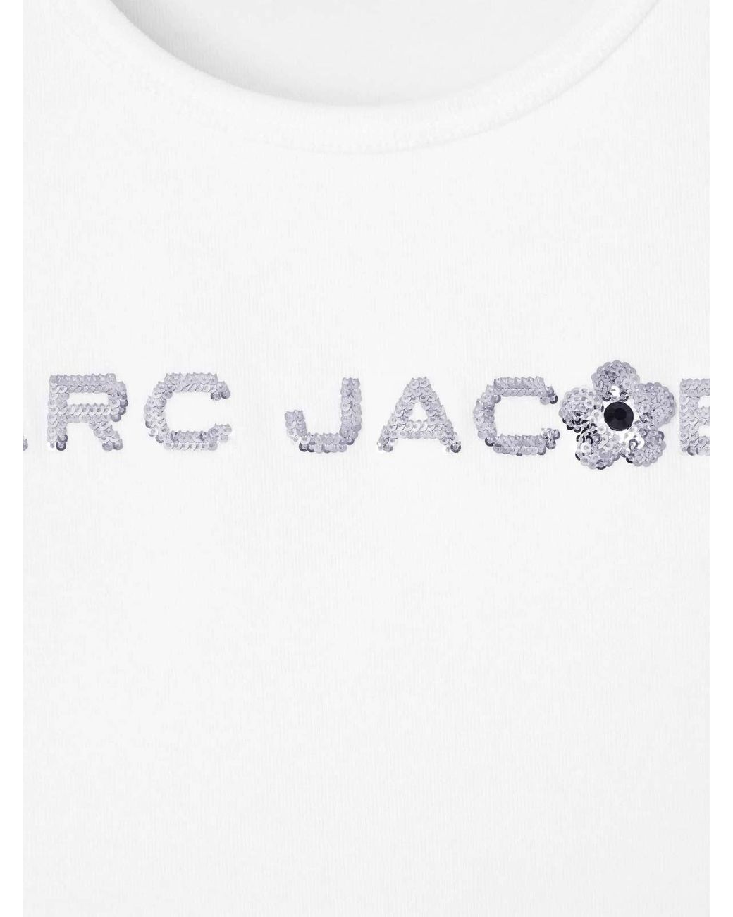 Marc Jacobs White Sequin Desy Tank