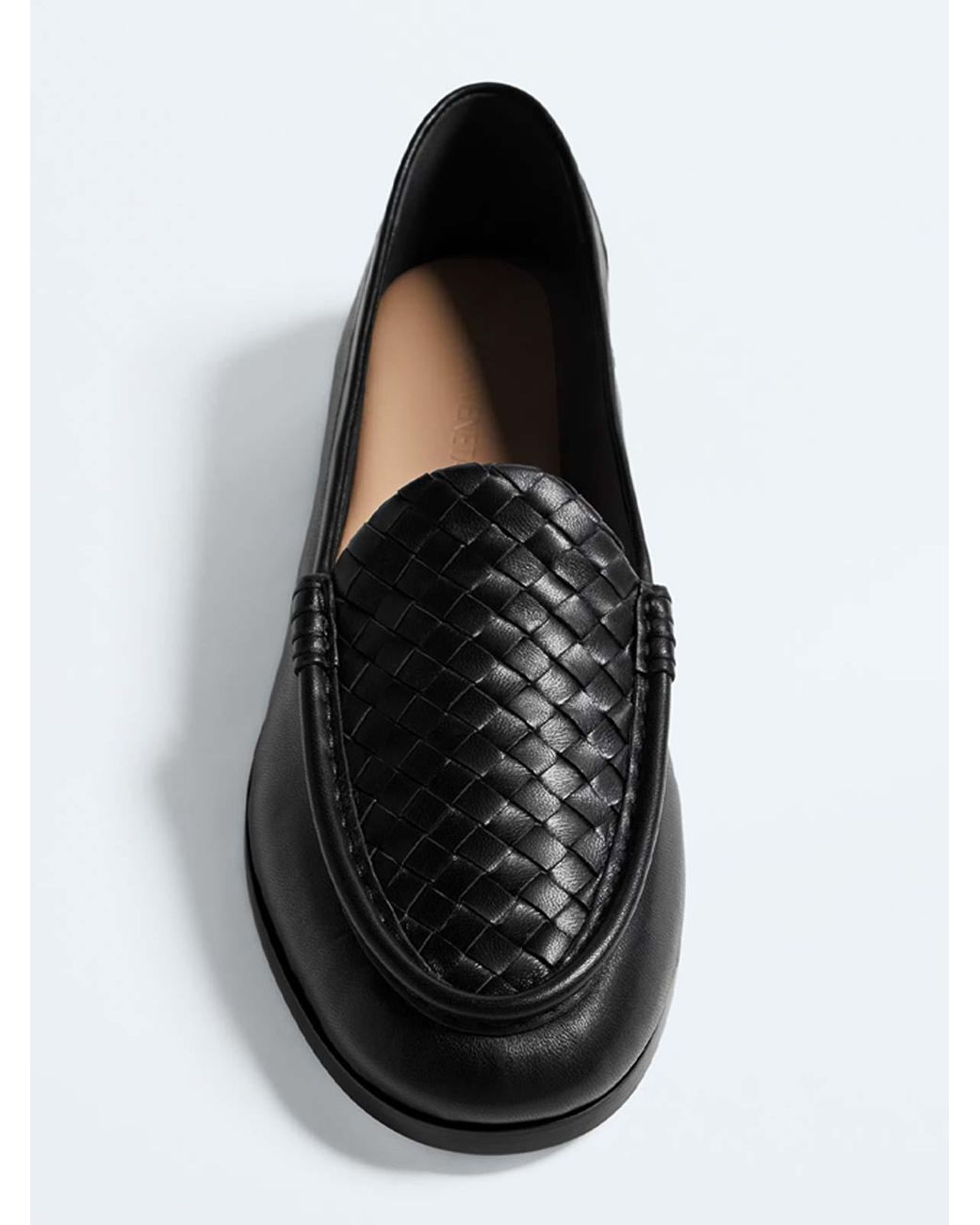 Bottega Veneta Black Silenzio Loafers for men