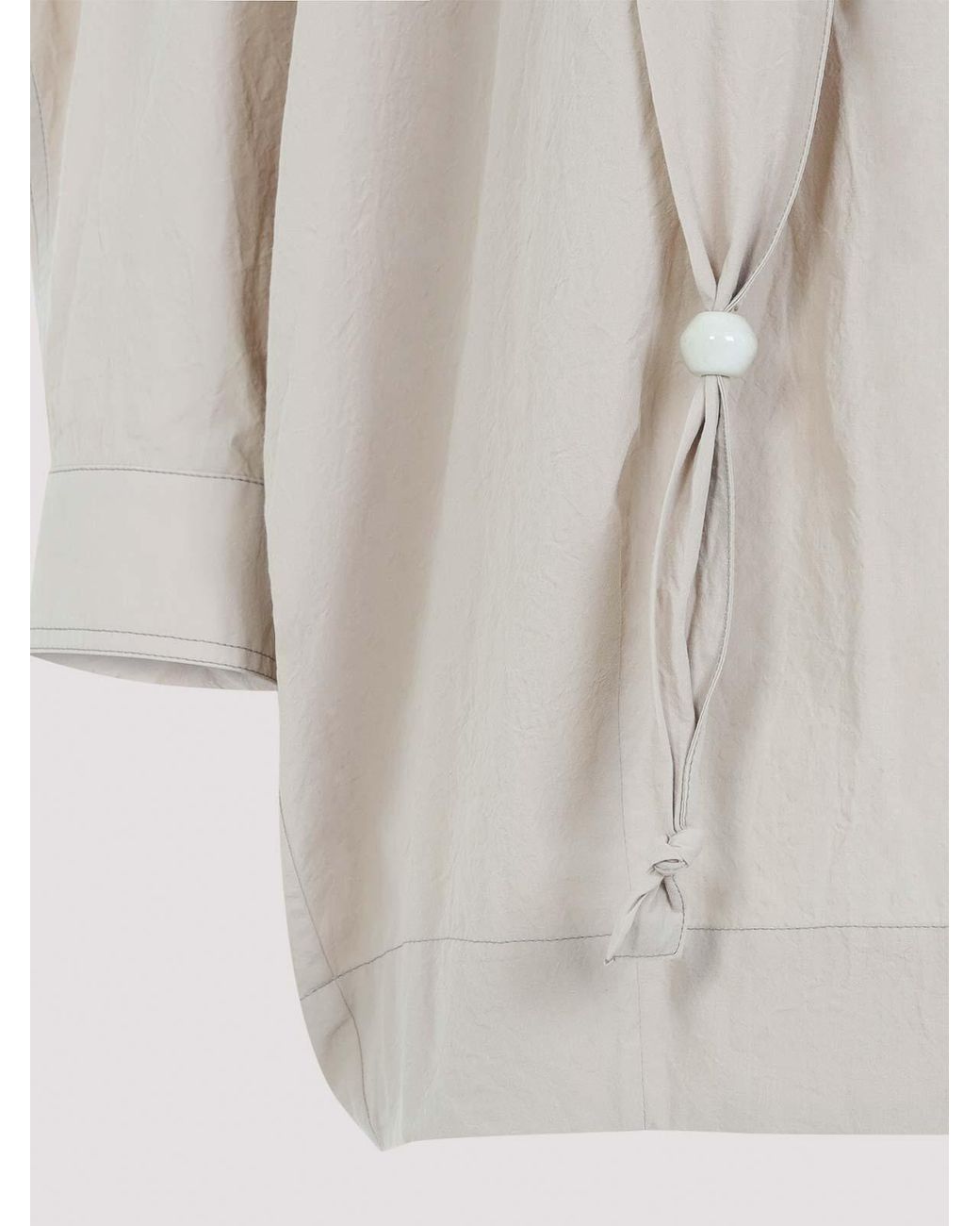 Lemaire Gray Blouse With Scarf