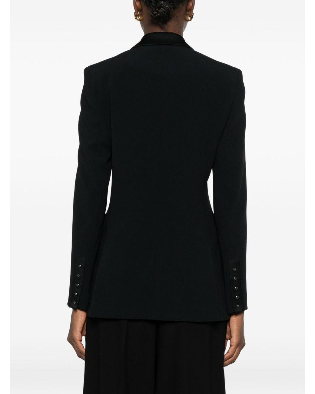 Emporio Armani Black Single-Breasted Blazer Jacket