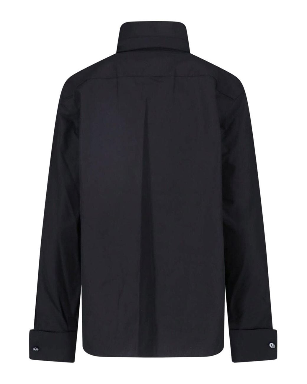 Sacai Blue Satin Poplin Shirt