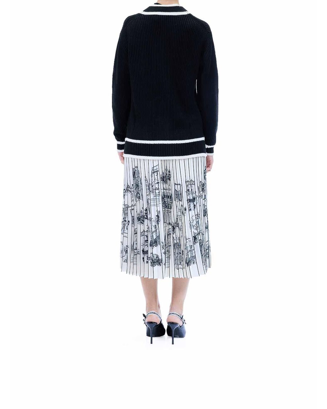 Karl Lagerfeld Blue Soutache Autograph Cardigan