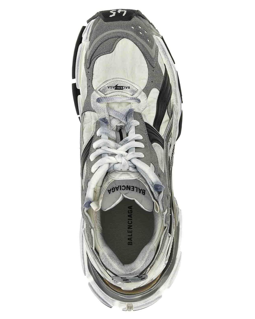 Balenciaga Gray Runner Gradient Sneakers for men