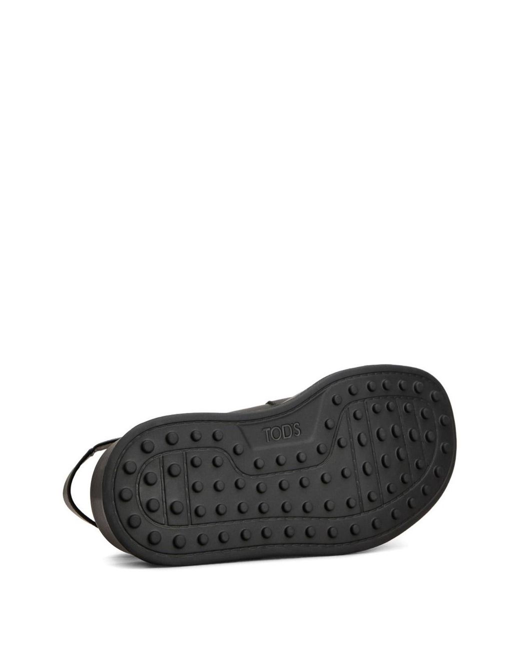 Tod's Black Platform Sandals With Leather