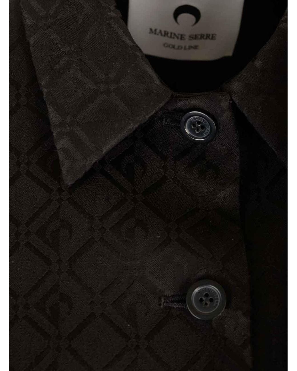 MARINE SERRE Black Jacquard Jacket