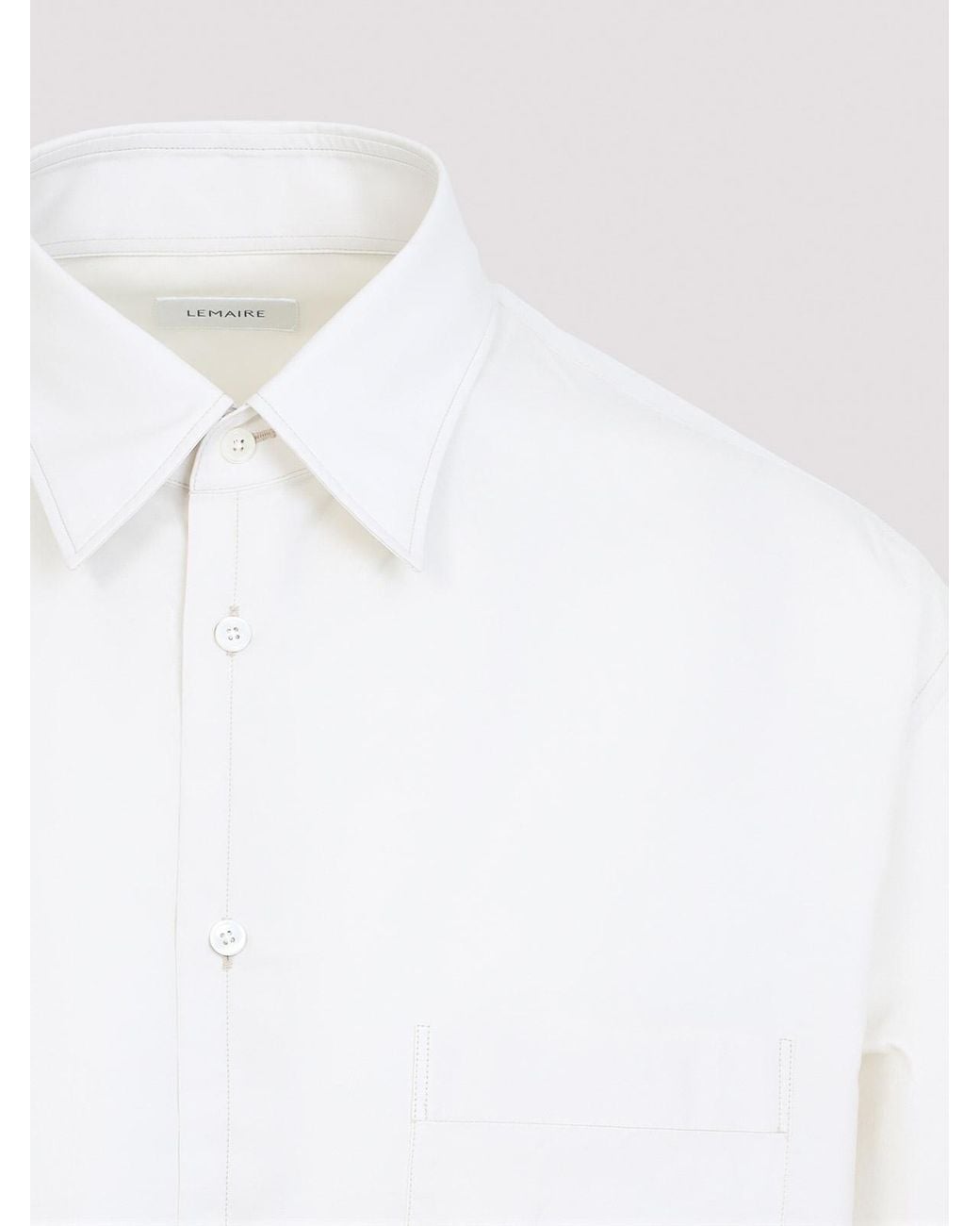 Lemaire White Regular Shirt for men