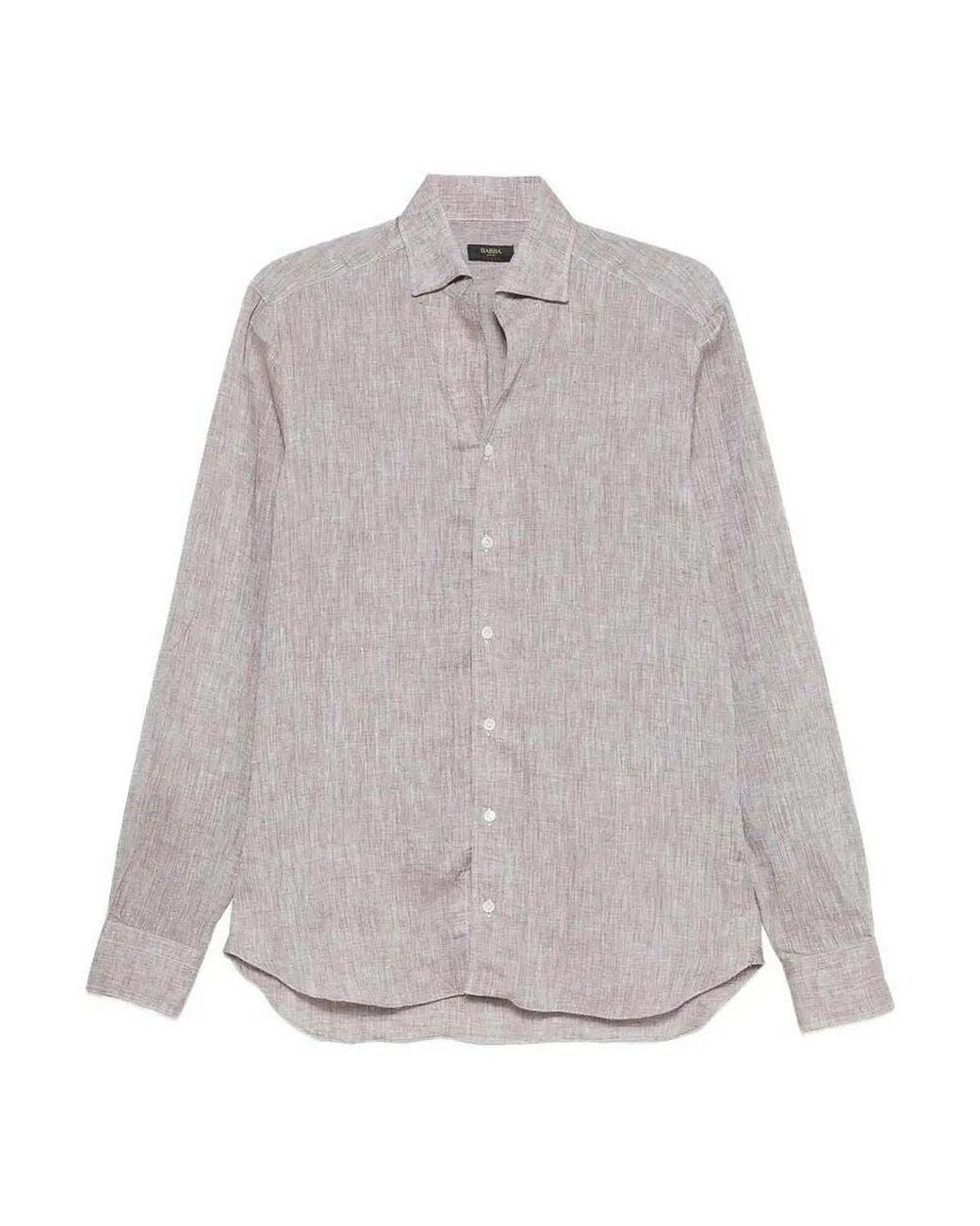 Barba Napoli Gray Shirt for men