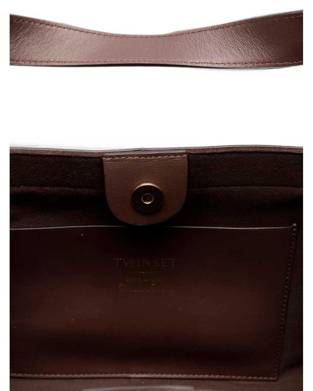 Twinset Brown Tote Bag