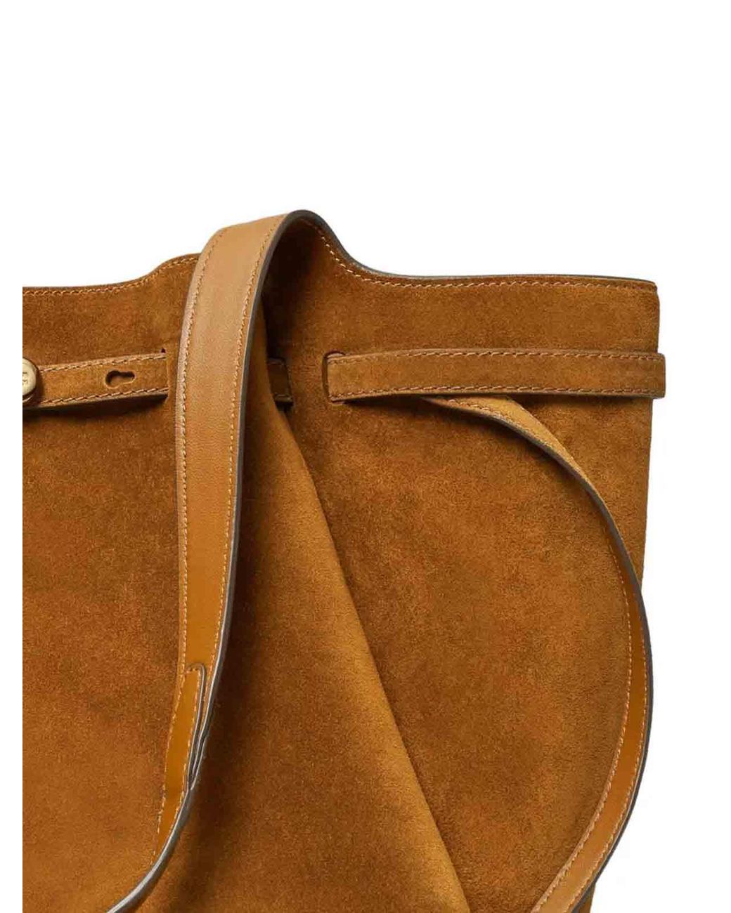 Tory Burch Brown Romy Suede Shopping Bag